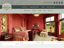 Tablet Screenshot of hamiltoncustomhomes.com